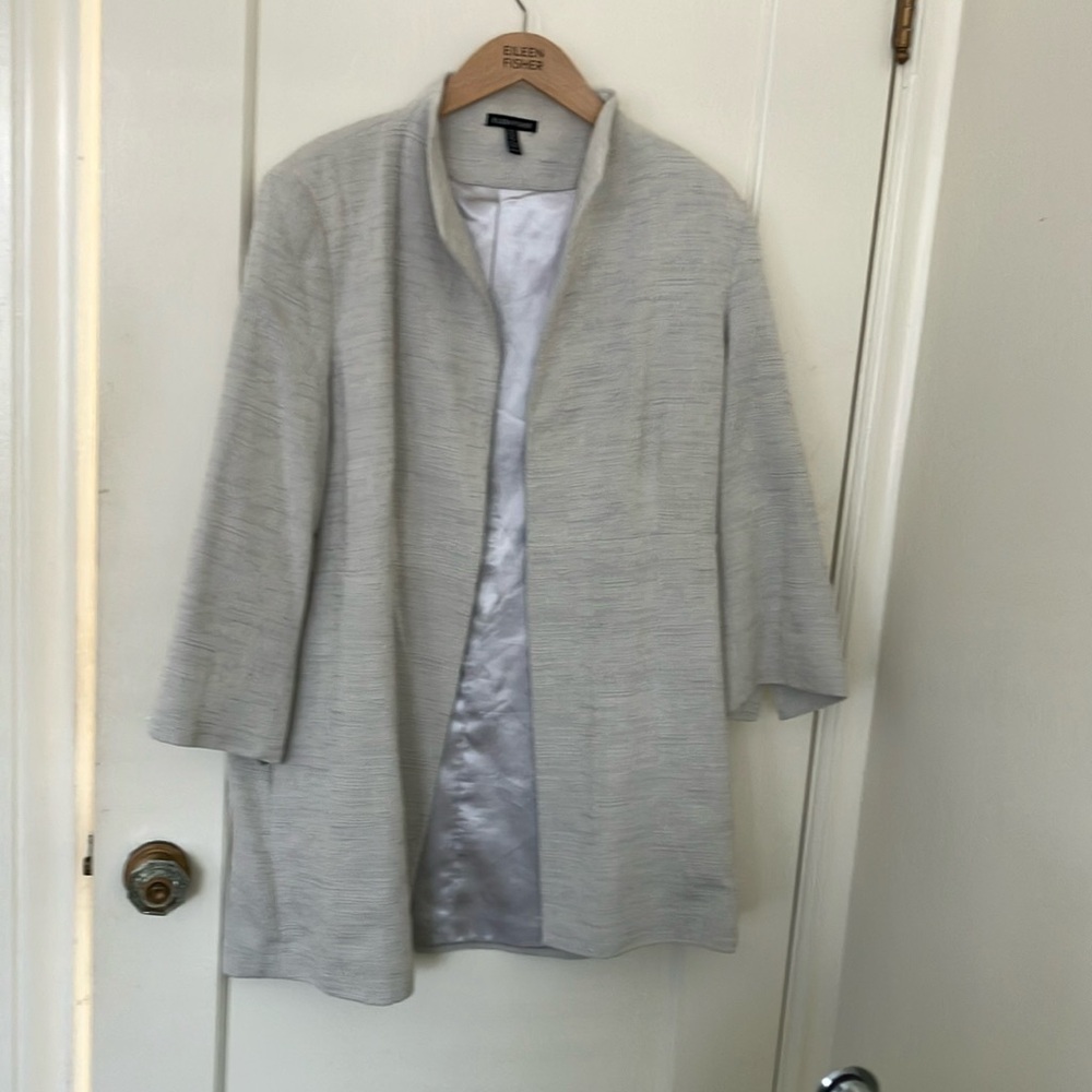 Beautiful Eileen Fisher Longline Jacket size XL - Picture 2 of 9